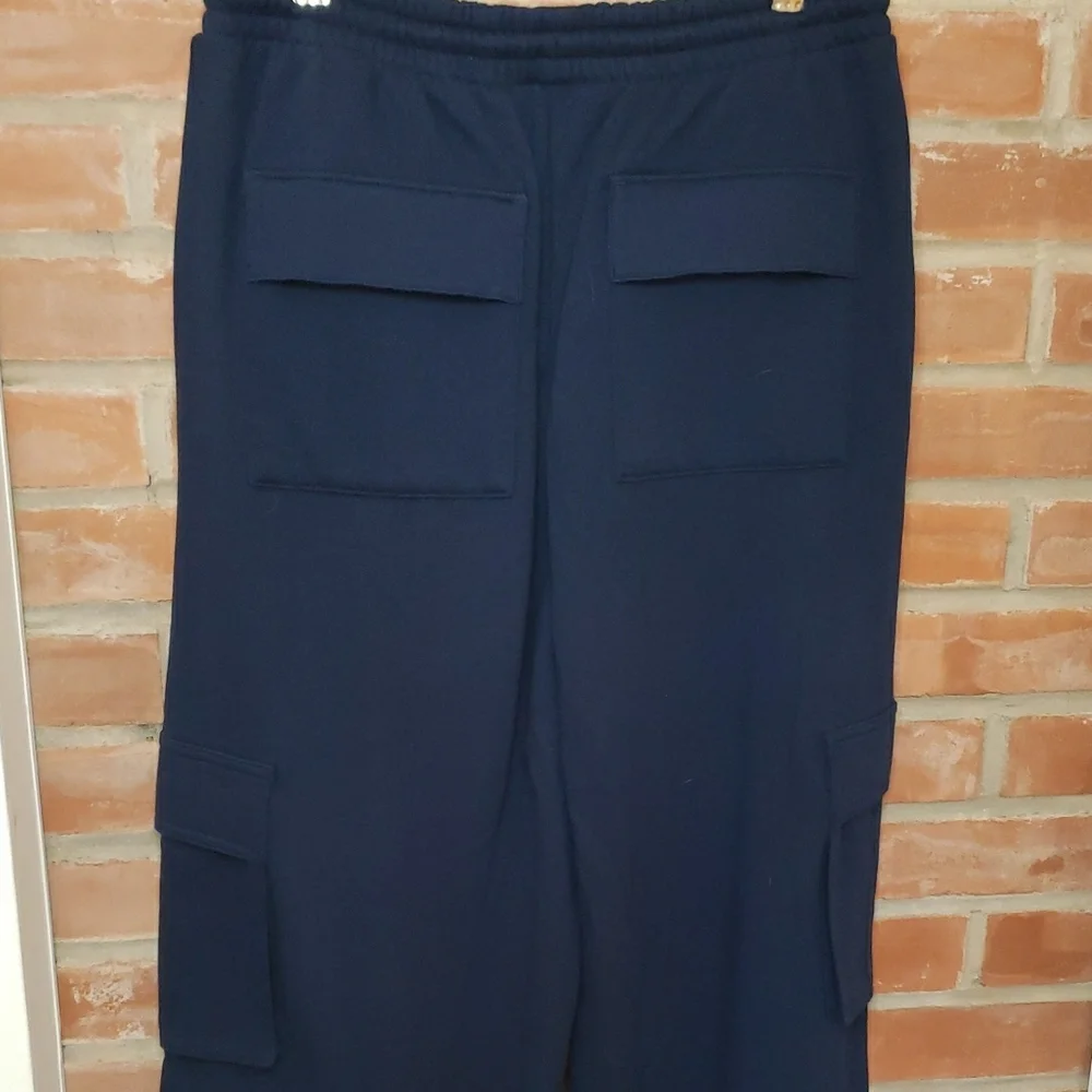 NWT TALL girl Friendly PINK Victoria's Secret Navy Drawstring Pants - Picture 5 of 17